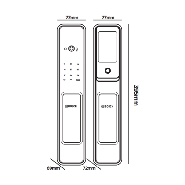 Khóa Thông Minh Bosch EL 600VF - DE Face ID Gia Huy Lock