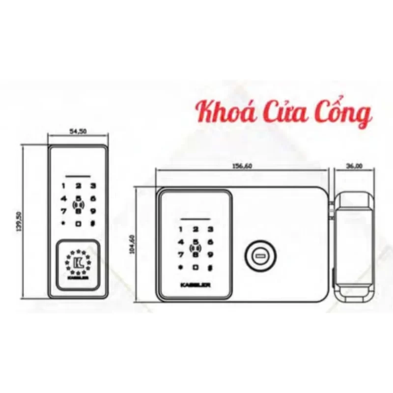 Khóa thông minh Kassler KL - 579CNC GOLD GREY