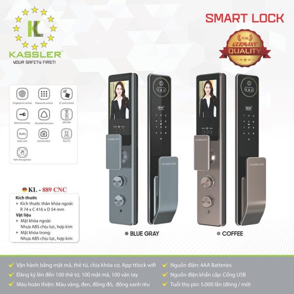 Khóa thông minh Kassler KL - 889CNC