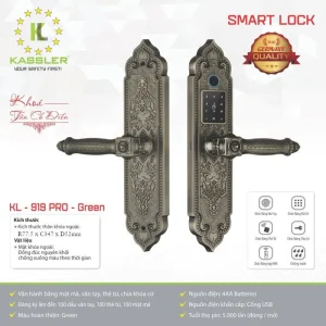 Khóa thông minh Kassler KL - 919 PRO GREEN