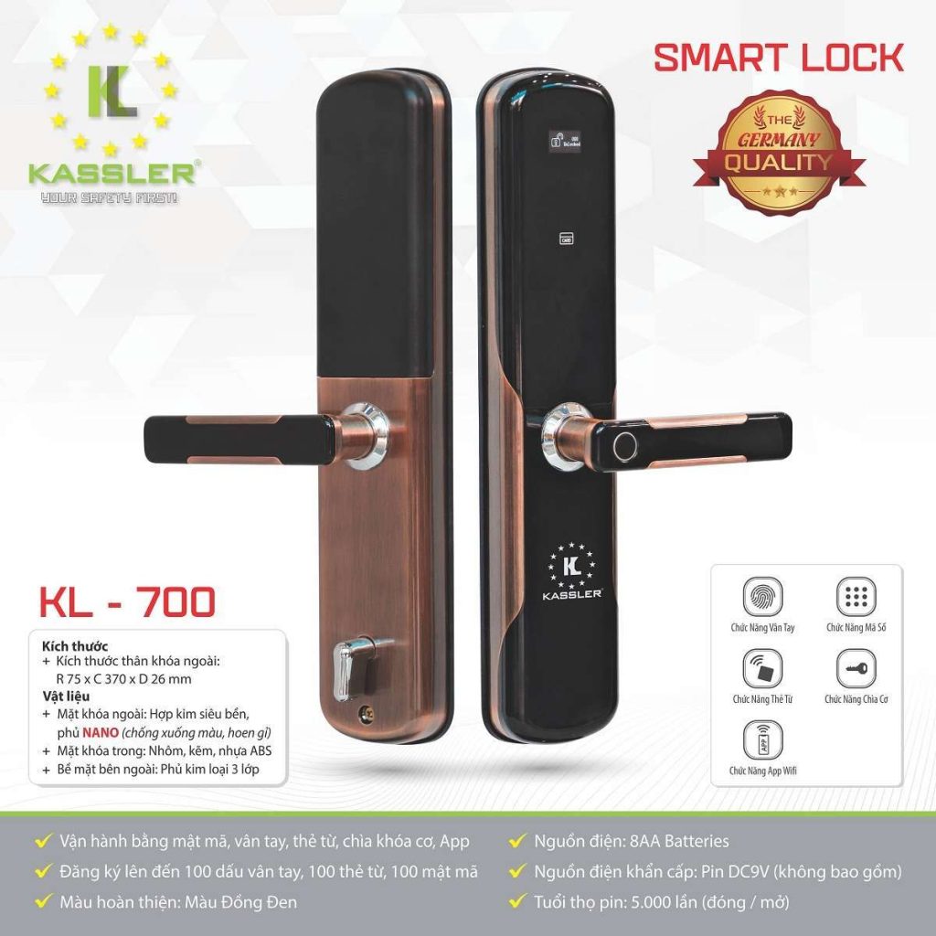 Khóa thông minh Kassler KL - 700