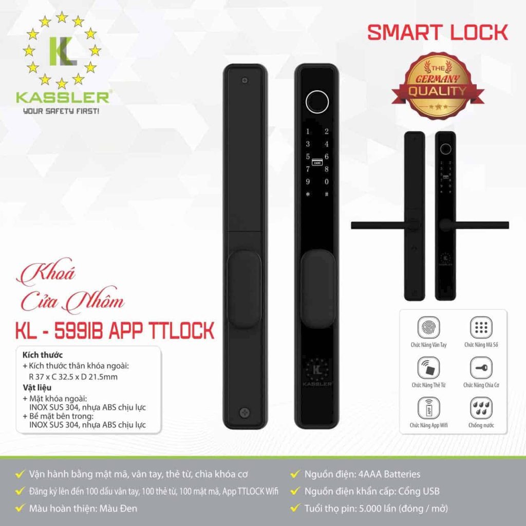 Khóa thông minh Kassler KL - 599IB