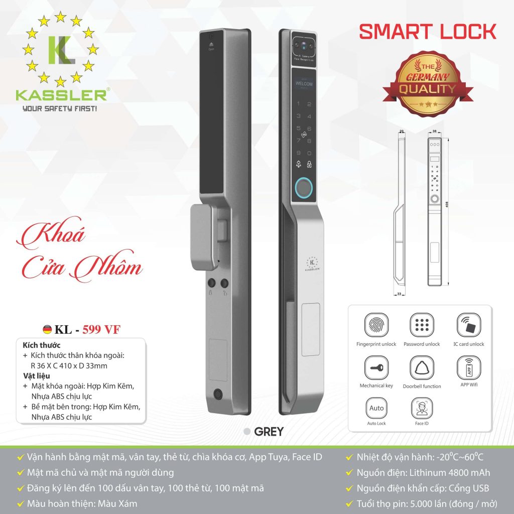 Khóa thông minh Kassler KL - 599VF