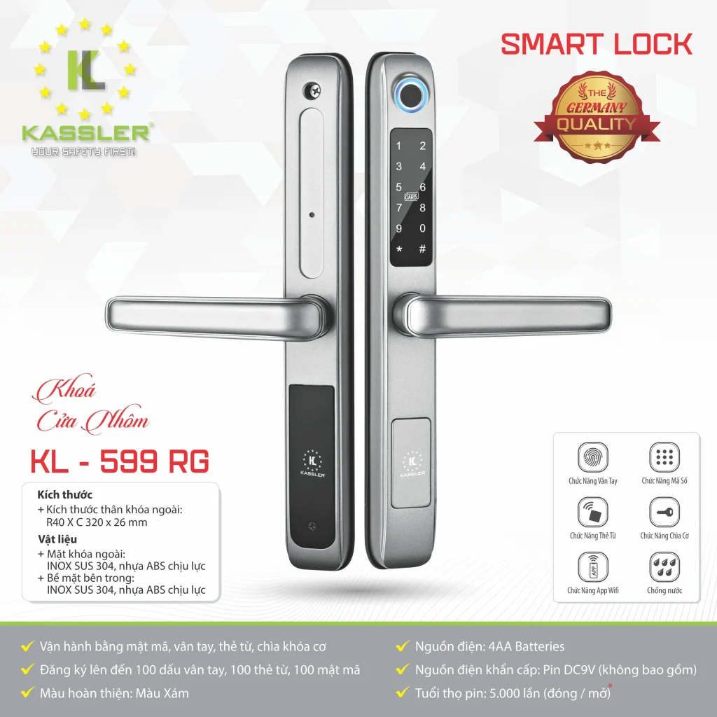 Khóa thông minh Kassler KL - 599 RG