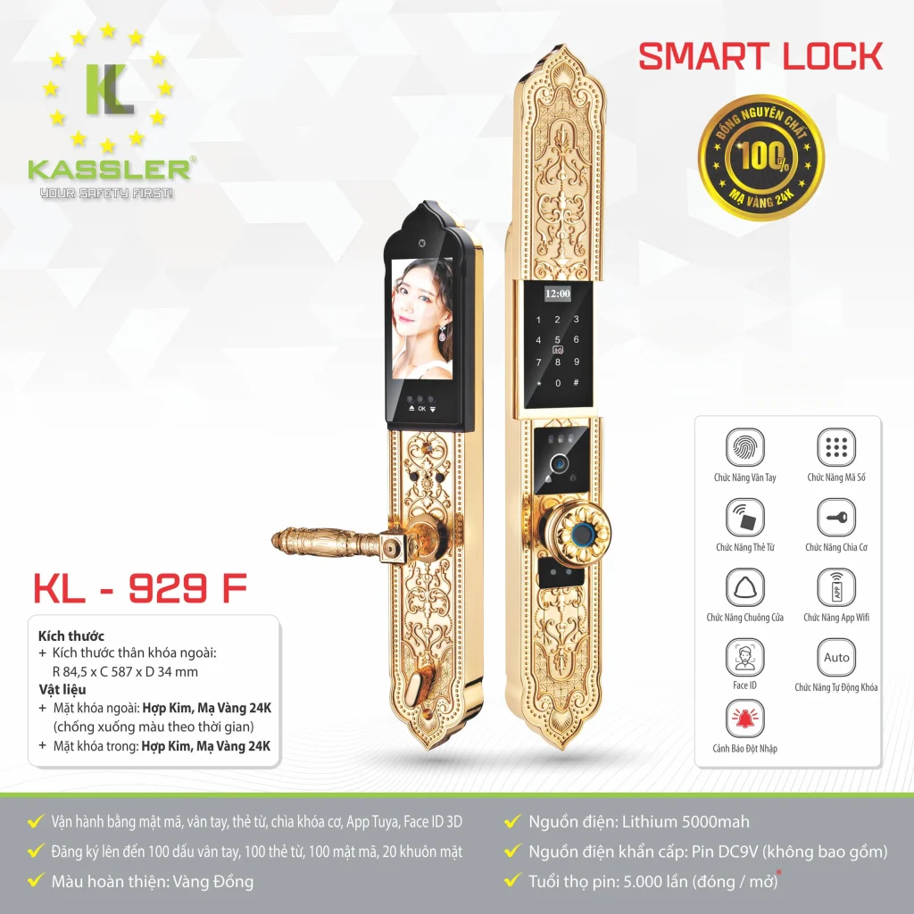 Khóa thông minh Kassler KL - 929 F