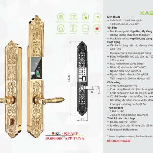 Khóa thông minh Kassler KL - 929 APP