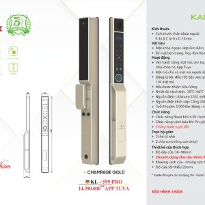 Khóa thông minh Kassler KL - 599 pro