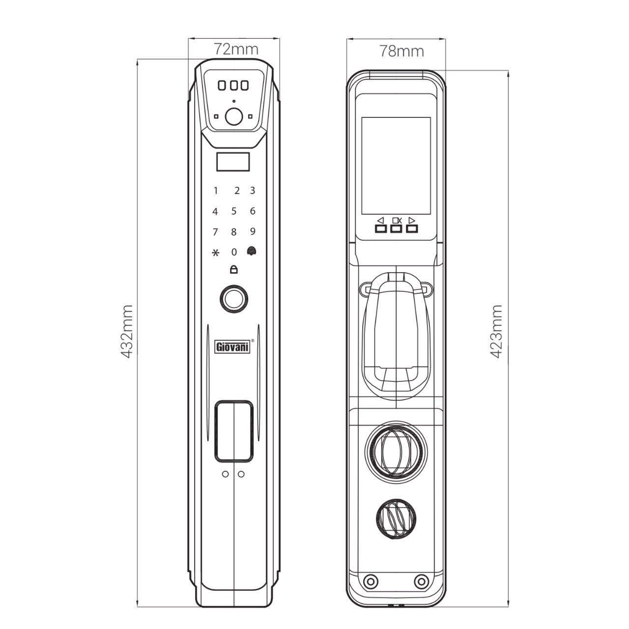 Khóa thông minh Giovani GSL - G515C - Ảnh 6