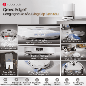 ROBOT hút bụi thông minh ROBOROCK Qrevo EdgeT
