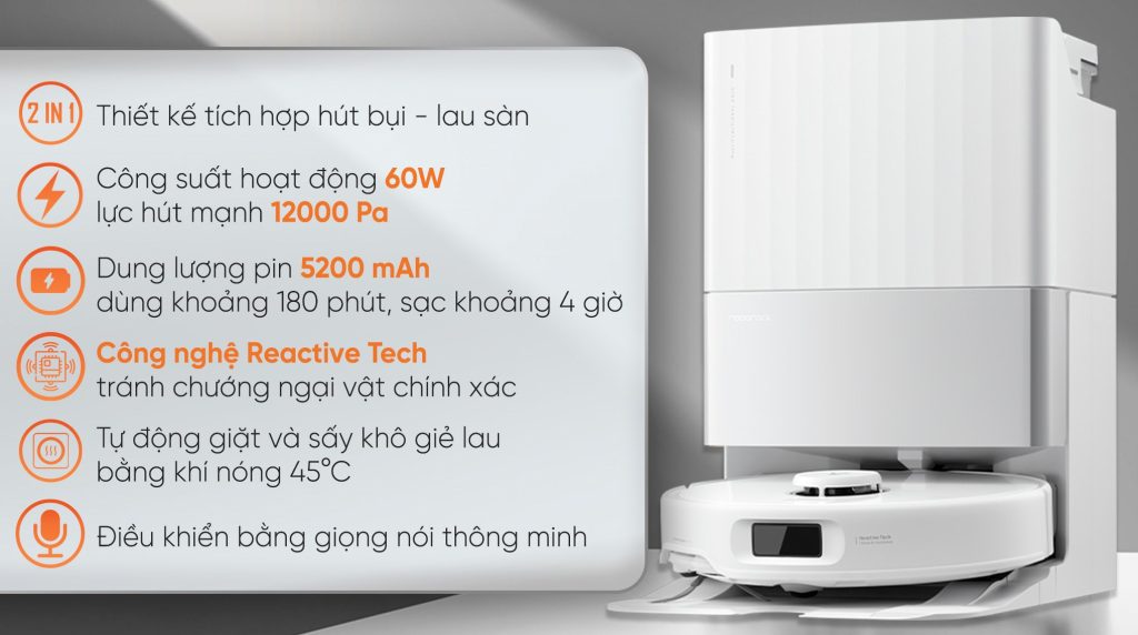 ROBOT hút bụi thông minh Roborock Qrevo 5AE