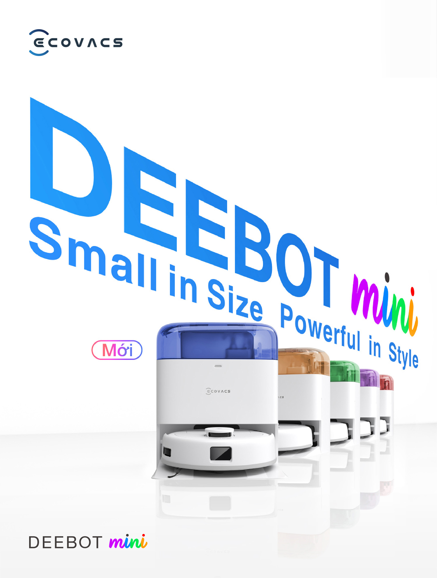 ROBOT hút bụi lau nhà thông minh ECOVACS Deebot Mini