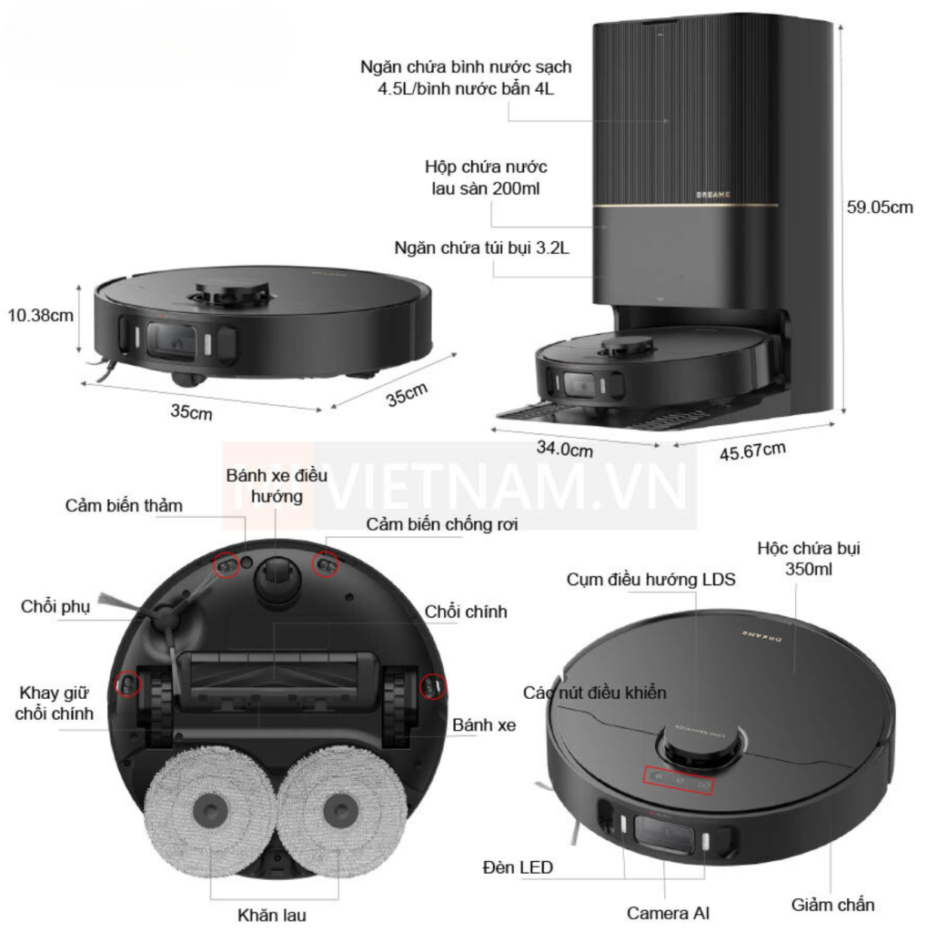 ROBOT hút bụi thông minh DREAME X30 Ultra - Bản Quốc Tế