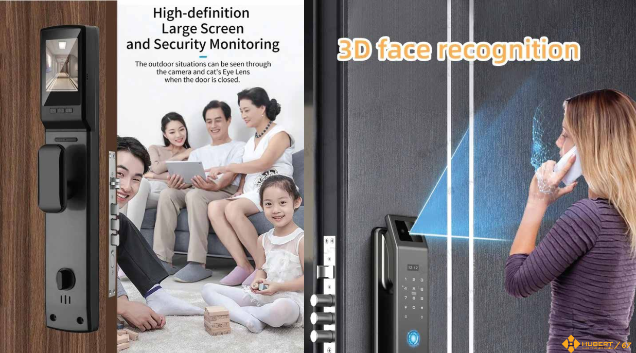 Khóa thông minh Hubert HB CG25F BLACK - Ảnh 5