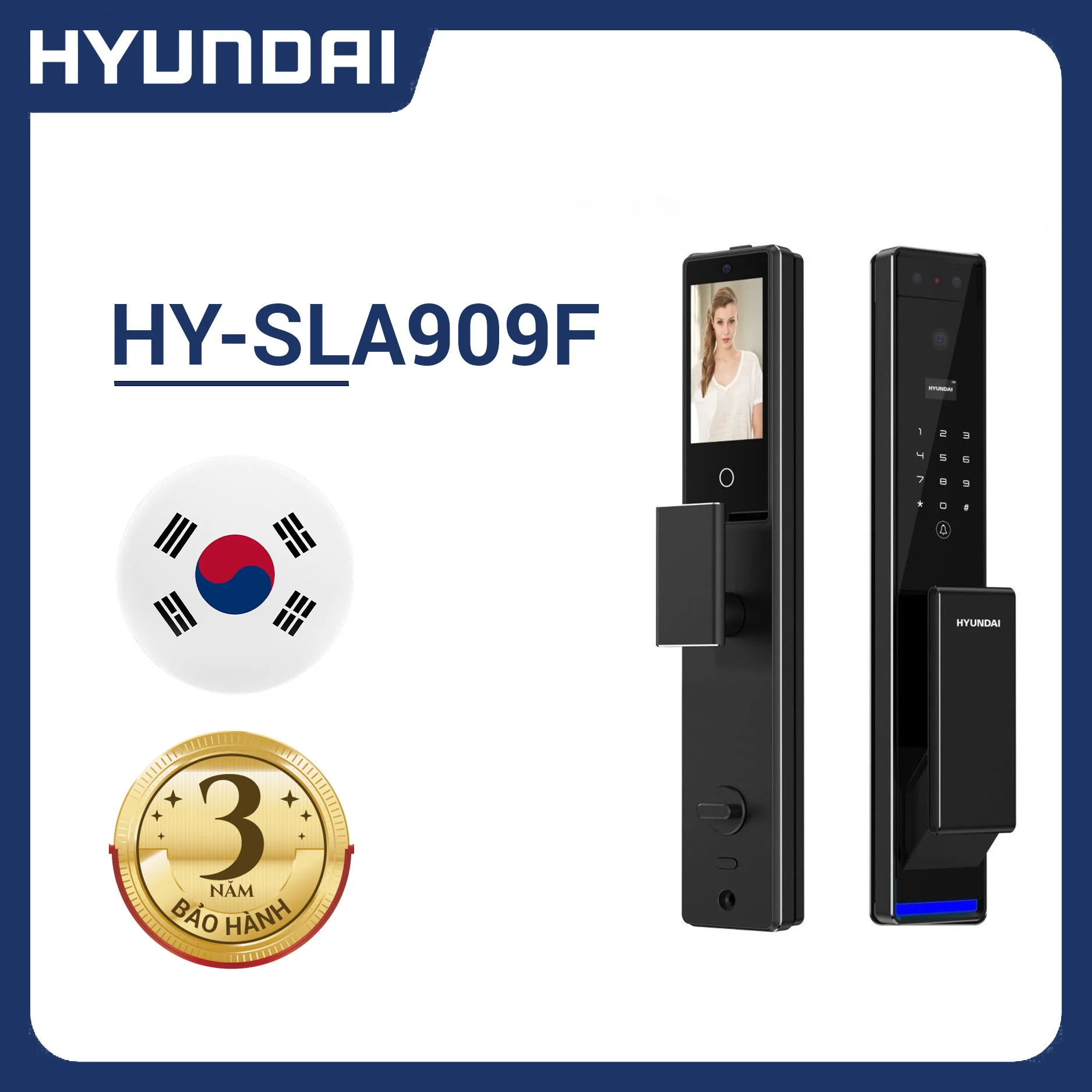 Khóa thông minh Hyundai HY-SLA909F BLACK - Ảnh 4